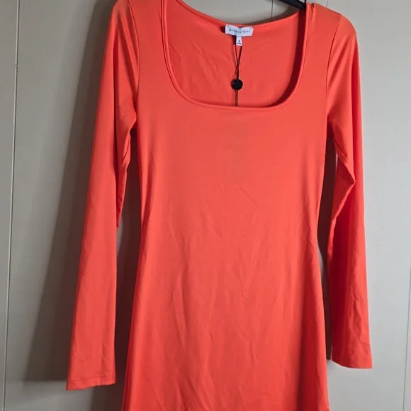 Gianni Bini Mini Icon Knit Scoop Neck Long Sleeve Dress Medium - Picture 6 of 9